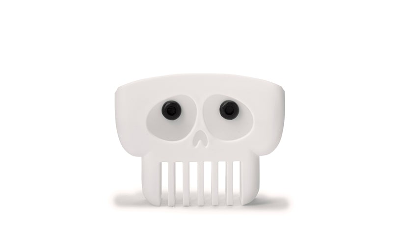Peleg Design Brain Drain White Skull Sponge Holder for Kitchen, Bath, or Sink, Drains and Dries All Types of Sponges, 1 Sponge Included