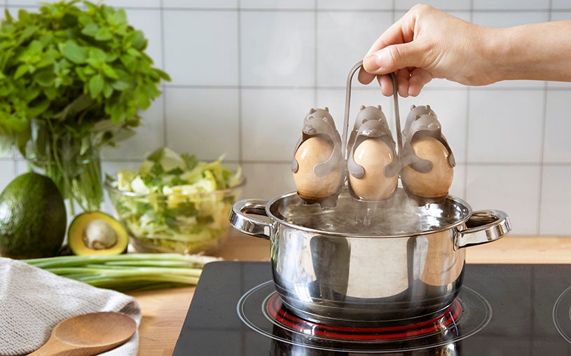 Penguin Egg Boiler 3-in-1 boil, store and serve egguins egg Holder :  : Kitchen & Dining