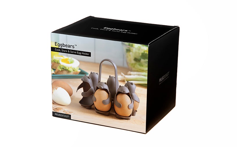 PELEG DESIGN Egguins 3-in-1 Cook, Store and Serve Egg Holder + Sumo Eggs -  Soft or Hard Boiled Egg Cup Holders (Set of 2) Bundle