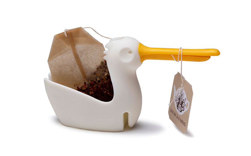 Peleg Design Pelicup: Tea Bag Holder - Fun Pelican-Shaped Tea Bag Holder  for Cup w/Tea Bag Rest, Sil…See more Peleg Design Pelicup: Tea Bag Holder 