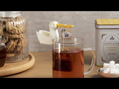Porte sachet de thé en forme de pélican Pelicup par Peleg Design